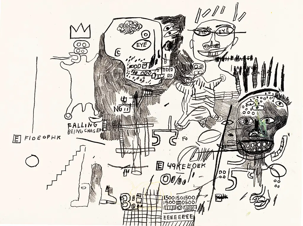 Jean-Michel Basquiat Detailed Sketch